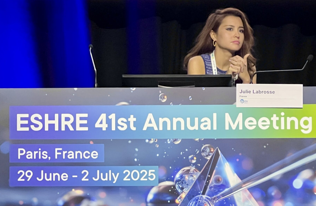 Dr Julie Labrosse au congrès européen ESHRE 2025 à Paris